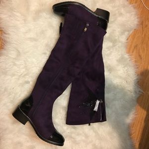 NEW Azura Kikapet-Plum Over-the-Knee Boots